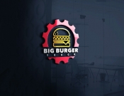 Projekt graficzny, nazwa firmy, tworzenie logo firm BIG BURGER TRUCK logo foodtrucka   - noon