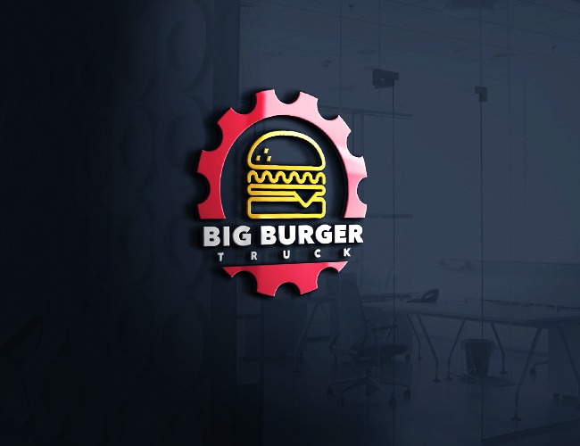 Projektowanie logo dla firm,  BIG BURGER TRUCK logo foodtrucka  , logo firm - pionio