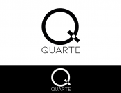 Projekt graficzny, nazwa firmy, tworzenie logo firm Logo - QUARTE - projektowanie wnętrz - heptagram