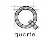 Projekt graficzny, nazwa firmy, tworzenie logo firm Logo - QUARTE - projektowanie wnętrz - nataliabudzynska