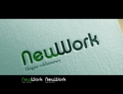 Projekt graficzny, nazwa firmy, tworzenie logo firm Konkurs LOGO New Work  - alkoval