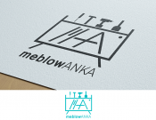 Projekt graficzny, nazwa firmy, tworzenie logo firm Logo dla pracowni MEBLOWANKA - heptagram