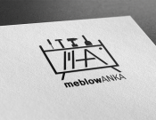 Projekt graficzny, nazwa firmy, tworzenie logo firm Logo dla pracowni MEBLOWANKA - heptagram