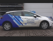 Projekt graficzny, nazwa firmy, tworzenie logo firm Opel Astra - oklejenie auta - speednet