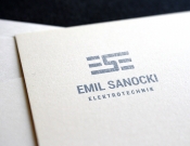 Projekt graficzny, nazwa firmy, tworzenie logo firm Logo Firmy Elektrycznej - blanko