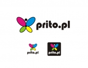 Projekt graficzny, nazwa firmy, tworzenie logo firm Logotyp dla adresu: prito.pl  - evadesign
