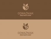 Projekt graficzny, nazwa firmy, tworzenie logo firm Logo dla sklepów zero waste - ADesigne