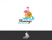 Projekt graficzny, nazwa firmy, tworzenie logo firm Go Flamingo: logo, wizytówki, papier - Mixtura