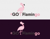 Projekt graficzny, nazwa firmy, tworzenie logo firm Go Flamingo: logo, wizytówki, papier - rekyn