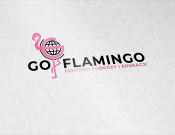 Projekt graficzny, nazwa firmy, tworzenie logo firm Go Flamingo: logo, wizytówki, papier - DeViL3oo