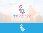Projekt graficzny, nazwa firmy, tworzenie logo firm Go Flamingo: logo, wizytówki, papier - Johan
