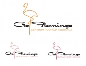 Projekt graficzny, nazwa firmy, tworzenie logo firm Go Flamingo: logo, wizytówki, papier - jaczyk