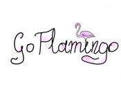 Projekt graficzny, nazwa firmy, tworzenie logo firm Go Flamingo: logo, wizytówki, papier - Klaudinii