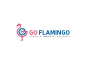 Projekt graficzny, nazwa firmy, tworzenie logo firm Go Flamingo: logo, wizytówki, papier - stone