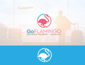 Projekt graficzny, nazwa firmy, tworzenie logo firm Go Flamingo: logo, wizytówki, papier - Johan