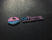 Projekt graficzny, nazwa firmy, tworzenie logo firm Go Flamingo: logo, wizytówki, papier - felipewwa