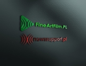 Projekt graficzny, nazwa firmy, tworzenie logo firm para logotypów FINE ART FILM - alkoval