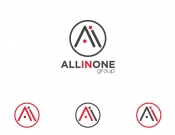Projekt graficzny, nazwa firmy, tworzenie logo firm Logo ALLINONE group - Blanker