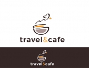 Projekt graficzny, nazwa firmy, tworzenie logo firm Logo na blog Travel & Cafe - stone