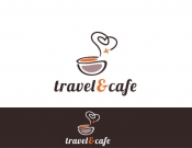 Projekt graficzny, nazwa firmy, tworzenie logo firm Logo na blog Travel & Cafe - stone
