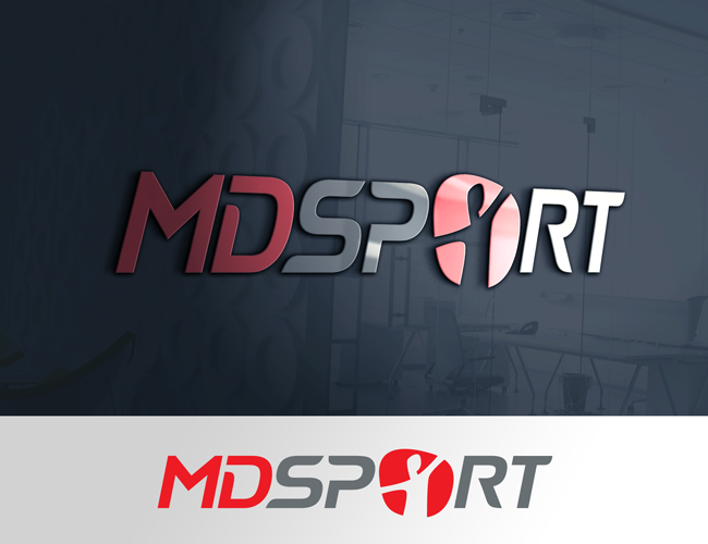 Projektowanie logo dla firm,  Nowe logo dla sklepu sportowego, logo firm - MDsport