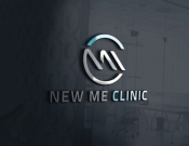 Projekt graficzny, nazwa firmy, tworzenie logo firm konkurs na logo NewMeClinic - stone