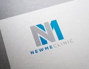 Projekt graficzny, nazwa firmy, tworzenie logo firm konkurs na logo NewMeClinic - Blanker