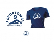 Projekt graficzny, nazwa firmy, tworzenie logo firm Logo na koszulki sekcji pływackiej  - evadesign