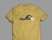 Projekt graficzny, nazwa firmy, tworzenie logo firm Logo na koszulki sekcji pływackiej  - stone