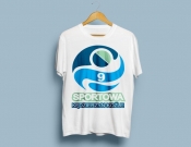 Projekt graficzny, nazwa firmy, tworzenie logo firm Logo na koszulki sekcji pływackiej  - jaczyk
