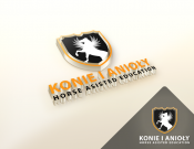 Projekt graficzny, nazwa firmy, tworzenie logo firm Logo firmy Konie i anioły  - GraphicDesigner