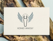 Projekt graficzny, nazwa firmy, tworzenie logo firm Logo firmy Konie i anioły  - hoosiers
