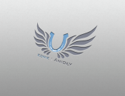 Projekt graficzny, nazwa firmy, tworzenie logo firm Logo firmy Konie i anioły  - Ziuziuu