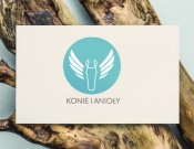 Projekt graficzny, nazwa firmy, tworzenie logo firm Logo firmy Konie i anioły  - hoosiers