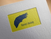 Projekt graficzny, nazwa firmy, tworzenie logo firm Logo firmy Konie i anioły  - smartDesign