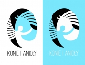 Projekt graficzny, nazwa firmy, tworzenie logo firm Logo firmy Konie i anioły  - Iron