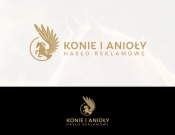 Projekt graficzny, nazwa firmy, tworzenie logo firm Logo firmy Konie i anioły  - myConcepT