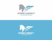 Projekt graficzny, nazwa firmy, tworzenie logo firm Logo firmy Konie i anioły  - PP.BB.