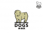 Projekt graficzny, nazwa firmy, tworzenie logo firm Logo dla marki Dogs in box - logotipler