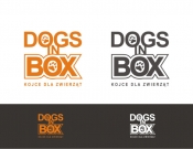 Projekt graficzny, nazwa firmy, tworzenie logo firm Logo dla marki Dogs in box - evadesign