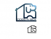 Projekt graficzny, nazwa firmy, tworzenie logo firm Logo dla marki Dogs in box - Dizajnerek