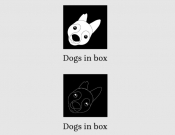Projekt graficzny, nazwa firmy, tworzenie logo firm Logo dla marki Dogs in box - Smartakus