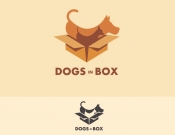 Projekt graficzny, nazwa firmy, tworzenie logo firm Logo dla marki Dogs in box - KatarzynaKaminska