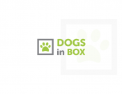 Projekt graficzny, nazwa firmy, tworzenie logo firm Logo dla marki Dogs in box - JetBlackPantone