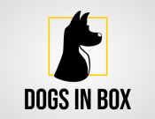 Projekt graficzny, nazwa firmy, tworzenie logo firm Logo dla marki Dogs in box - KrakDesign