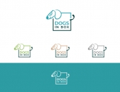 Projekt graficzny, nazwa firmy, tworzenie logo firm Logo dla marki Dogs in box - myConcepT