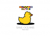 Projekt graficzny, nazwa firmy, tworzenie logo firm Yellow Duck - Clean Oceans - Jakobson