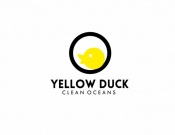 Projekt graficzny, nazwa firmy, tworzenie logo firm Yellow Duck - Clean Oceans - TurkusArt