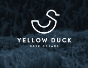 Projekt graficzny, nazwa firmy, tworzenie logo firm Yellow Duck - Clean Oceans - kmachalski