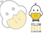 Projekt graficzny, nazwa firmy, tworzenie logo firm Yellow Duck - Clean Oceans - kacpemi